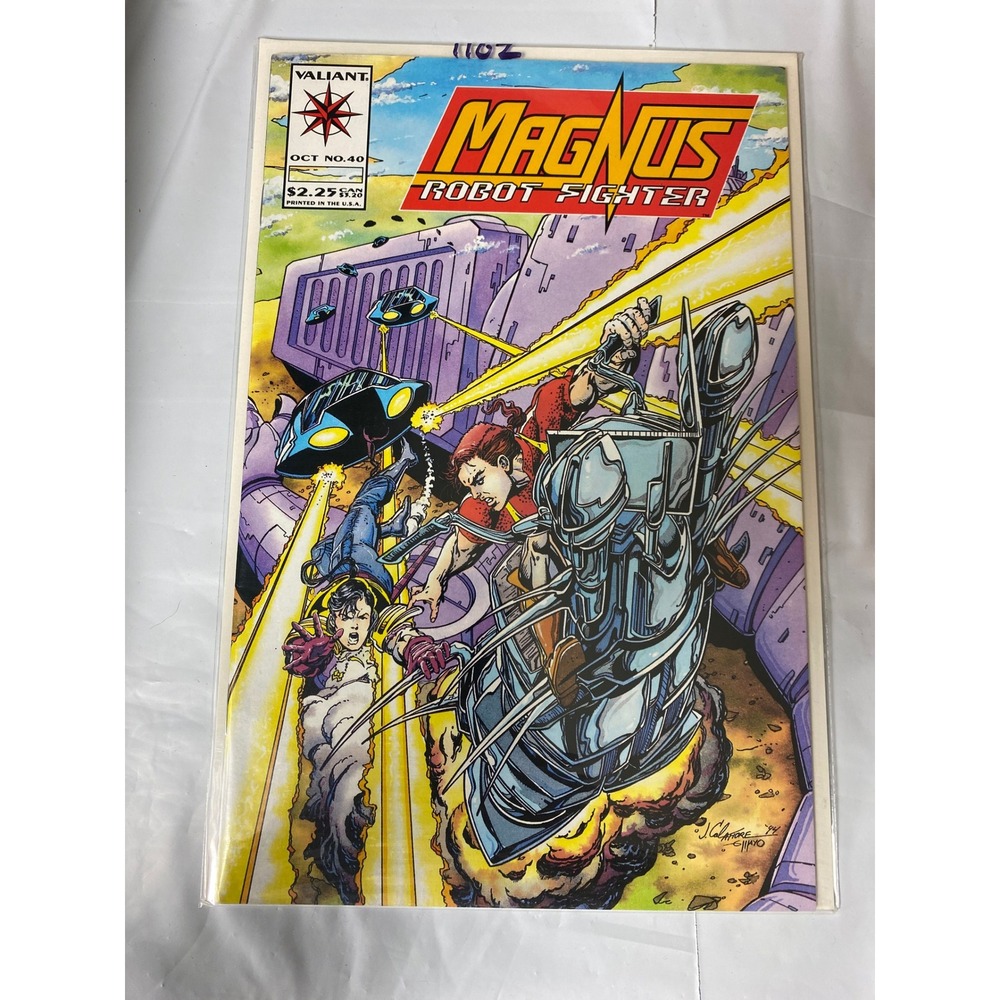 Valiant Magnus Robot Fighter No 40 Oct 1994 Jim Calafiore Sci-Fi Comic Book